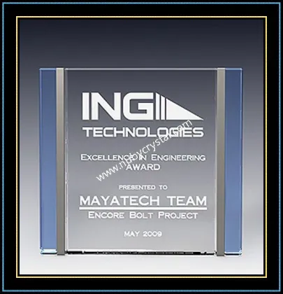 Crystal Award Plaques / Trilogy Plaque 6" H (NU-CW724)
