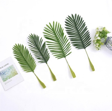 Wholesale YAYUN W-3014 Artificial Green Leaves Palm Tree Leaf for Indoor and Outdoor Decoration