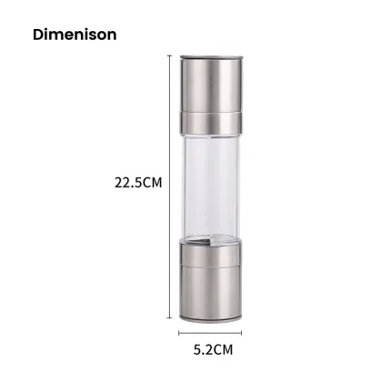Pepper Grinder Metal Spice Mills Kitchen Application Manual