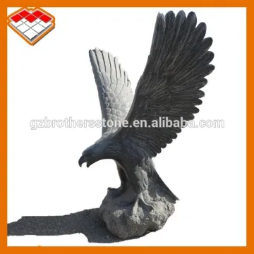 Granite stone carving flying decorative eagle for sale