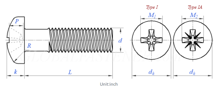 Steel Cross Recessed Pan Head Machine Screws