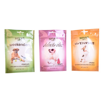 Eco Friendly Dog Treated Package Doypack Stand Up Bags For Pet Food