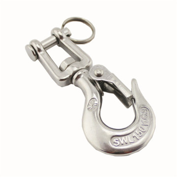 Stainless Steel Jaw Swivel Crane Hook