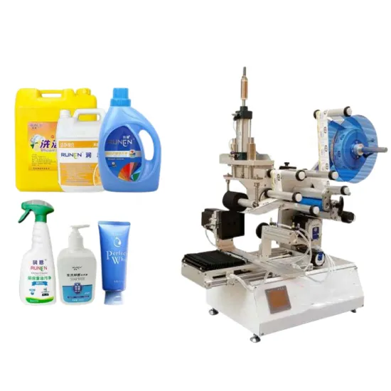 Semi-Automatic Round Flat Bottle Double-Sided Labeling Machine