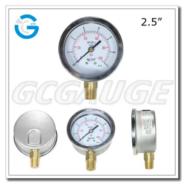 High quality stainless steel brass internal pressure meter
