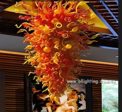 Modern art glass dale chihuly style chandelier