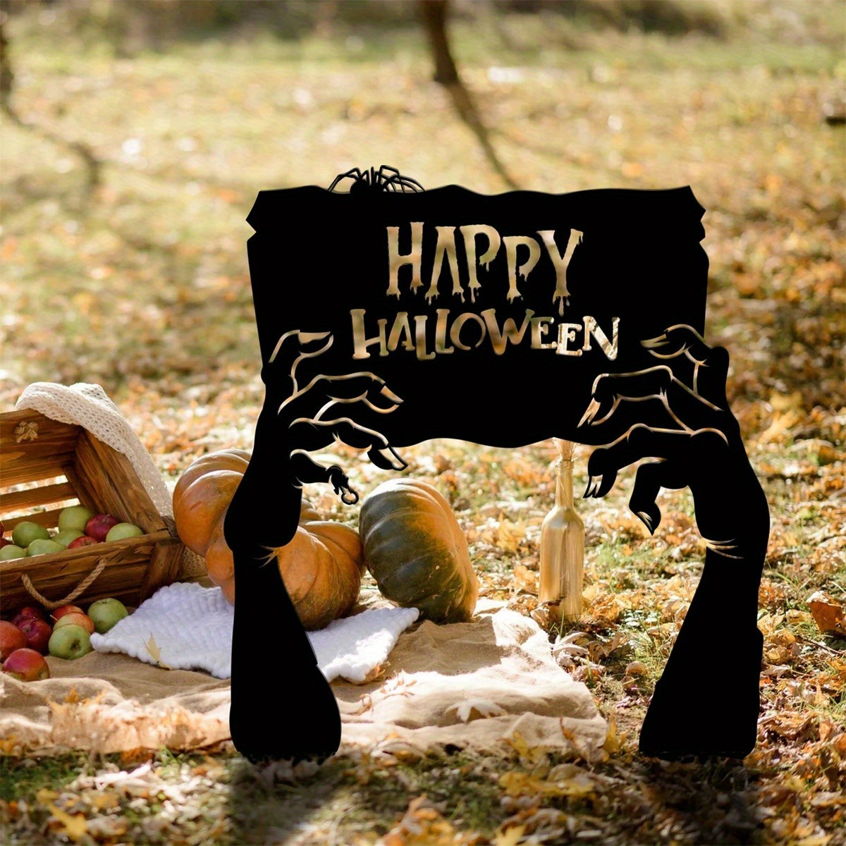 Zombie Hands Halloween Metal Garden Stake