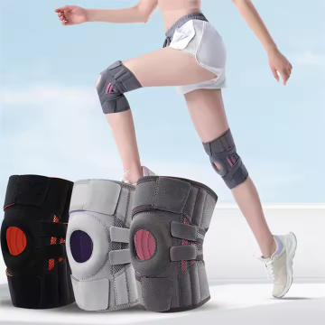 Adjustable Neoprene Knee Brace with Gel Pads and Side Stabilizers