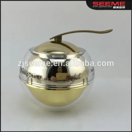 Base cream cosmetic jar plastic pmma apple jars acrylic beauty cream jars