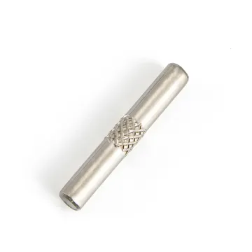 Round Shaft Knurled Straight SUS 304 Rust Proof