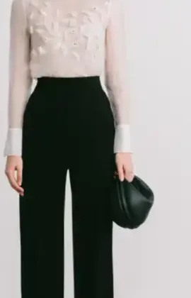 Straight leg pants, beautiful women's style pants