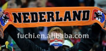 Knitting Football Scarves Scarf with Netherlands Flag Design