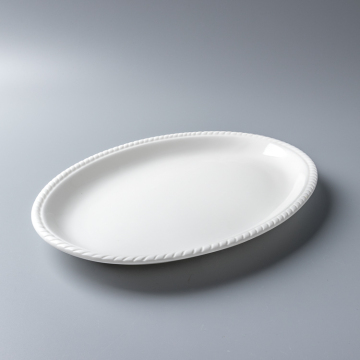 Wholesale Oval Dinner Plates - Durable Porcelain Serving Trays (10-18 Inch)