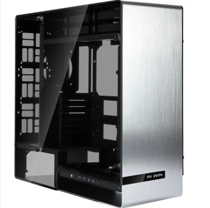 InWin All-Aluminum E-ATX PC Case with Water Cooling Support and Side Panel Window