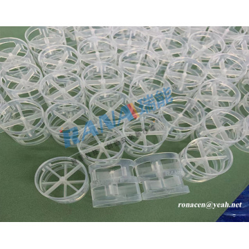 Фторпалімернае кольца Pall для Chemical Towers