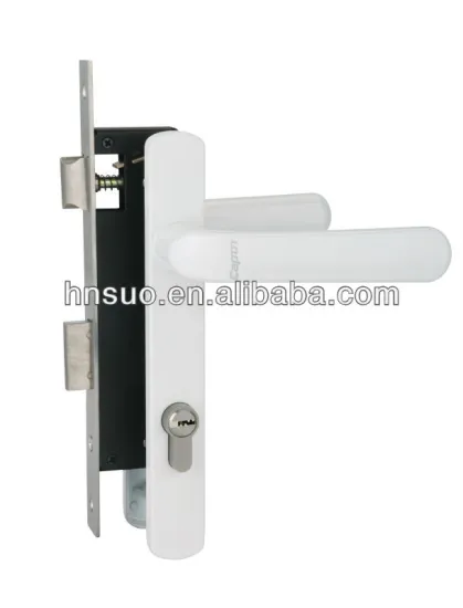 Italy mortise shaft double sided key door handle lock