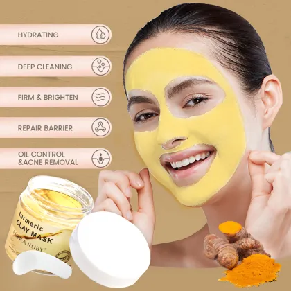 Turmeric Mud Mask for Deep Cleansing Facial Clay Skincare