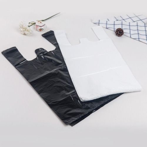 Bolsa de plastico con impresion personalizada de fabrica bolsa de camisetas de polietileno para compras