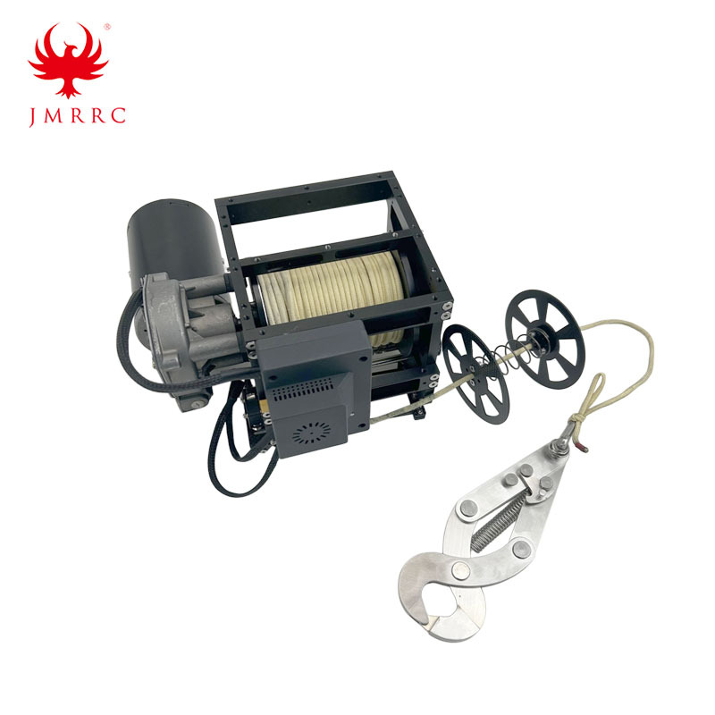 Drone Winch with 30m Rope and Hook for Delivery Electric Cargo Winch