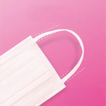 Trendy Pink Disposable Nonwoven Mask