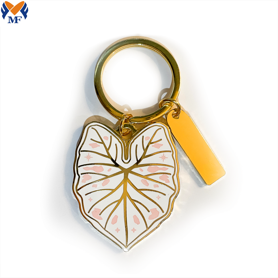 Metal Leaf Keychains Png