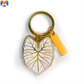 Art And craft Custom Metal Leaf Keychains
