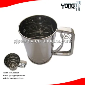 3-Cup Stainless Steel Spring-Action flour sifter