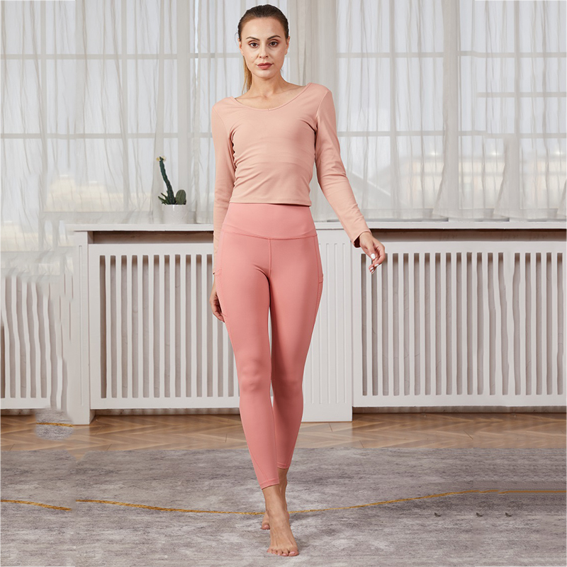 Fitness Yoga Sets Long Sleeve Fitness Women Sportswear