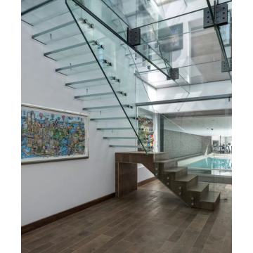 MS2025 تصميم الدرج المعلق الزجاجي الحديث