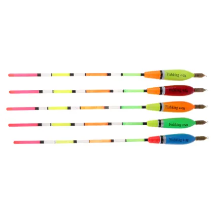 5Pcs Fishing Float Set High Sensitivity Copper Head Fishing Buoy Fish Bobbers Fishhook Fishing Terminal Tackle