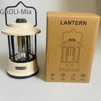 New Rechargeable 18650 Battery Camping Lantern with Stand - Portable Tent Light from NINGBO Factory
