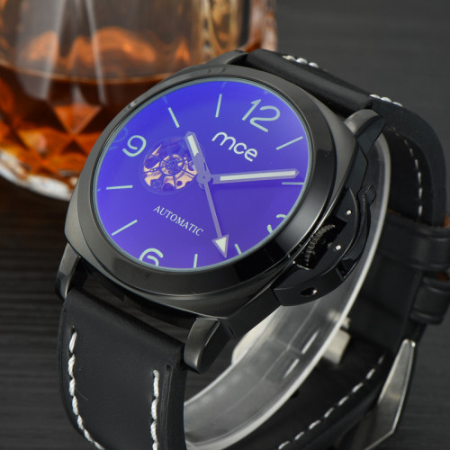 MCE Leather Mechanical Man Watches