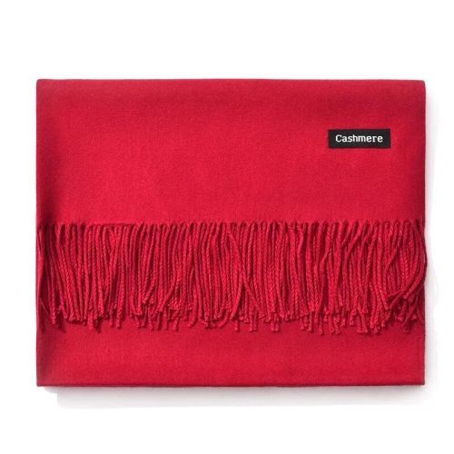 Plain Cashmere Scarves with Tassel Winter Warm shawl Hot Sale Long colored Scarf