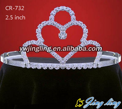 Rhinestone Crowns Cheap Tiaras CR-732