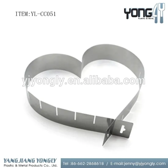 Heart shaped Foldable Adjustable Mold Cake