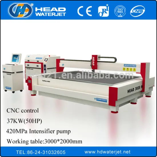 CE certificate high pressure 380 mpa stone water jet cutting machine