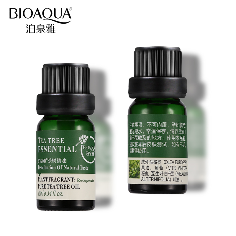 BIOAQUA Brand Natural Tea Tree Oils Anti-acne Face Body Skin Care Hair Care Fragrance Aromatherapy Massage Pure Essential Oil