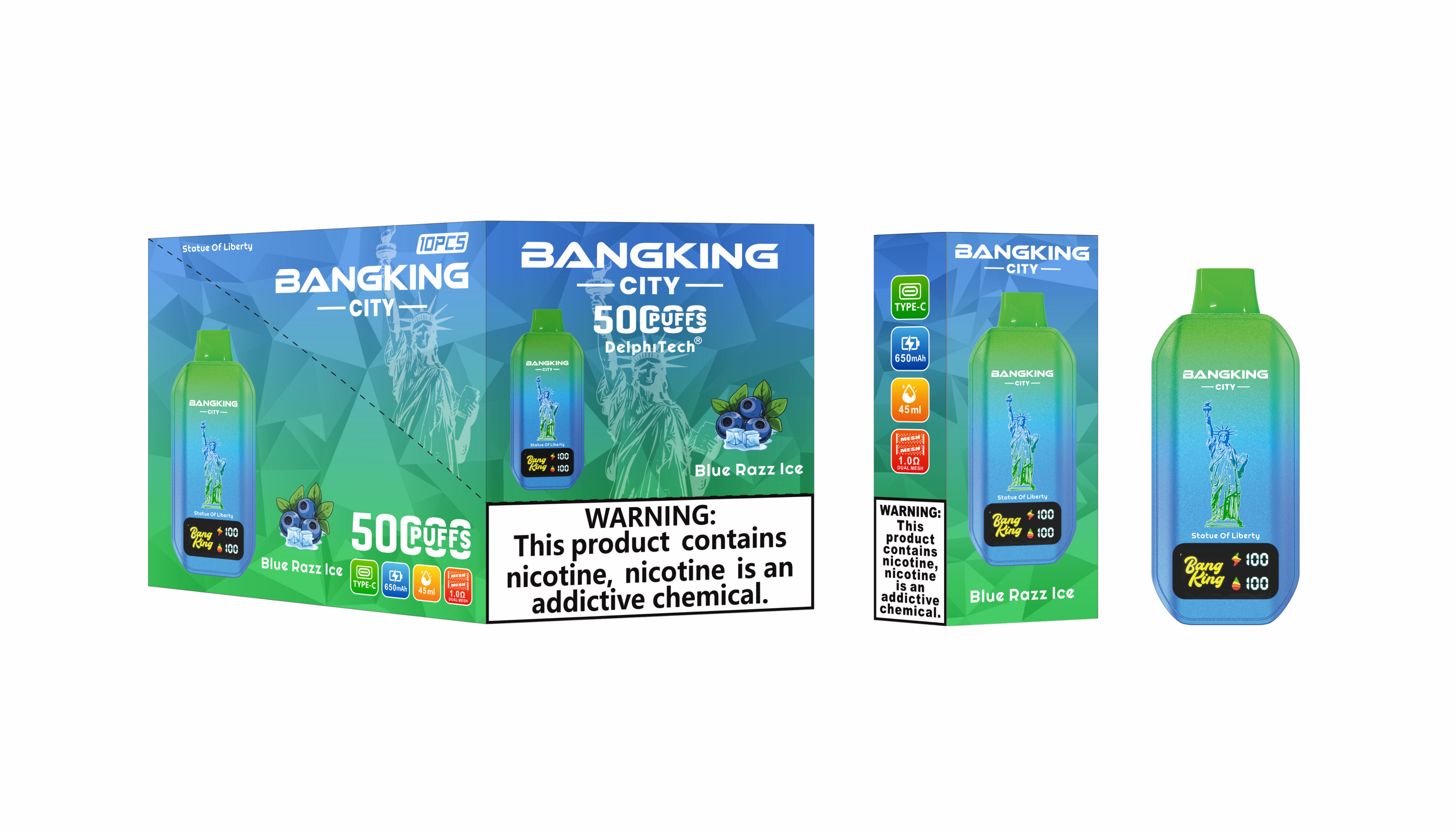 Bang king city50k puffs vape sekali pakai