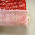 Luvas felpudas de PVC vermelho com forro de flanela