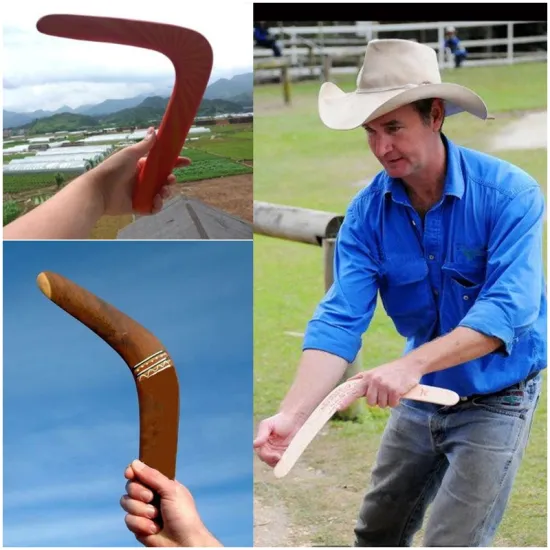 HBB 1PC Kids Kangaroo Throwback V Shaped Boomerang Flying Disc Throw Catch Outdoor Game Children Sports Toys