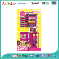 BARBIE 52 pieces coloring art set