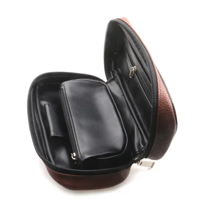 Foreign trade new leather carrying case can put smoking pipe