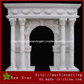 White Stone Marble Door Surround Window Mentel