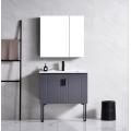 New bathroom cabinet grey and white color