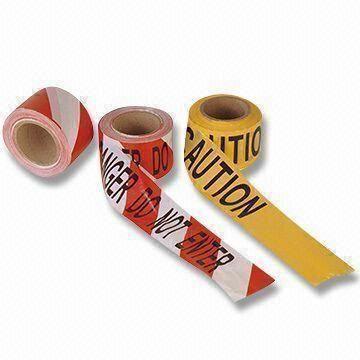 Warning Tapes with 5 to 40cm Width and 200 to 500m Length, Made of PE