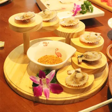 Japanese-Style Tableware: Sashimi, Sushi, Barbecue, Hotpot Wooden Plates & Snack Racks