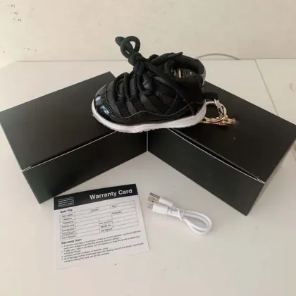 Sneaker Key Chain Charger: Portable Power Bank Jordan Shoe Charger