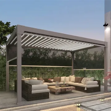 Aluminum Bioclimatic Garden Pergola: Customized Outdoor Pergolas and Gazebos for Your Garden
