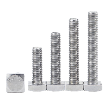 Stainless Steel Square Head Bolts: Types, Grades (A2-70, A2-80, A4-70, A4-80, 18-8, SS304, SS316) and Specifications