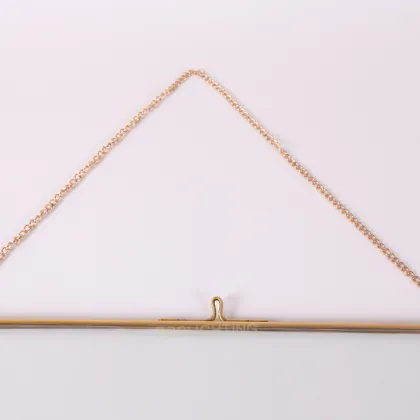 Golden outline glass photo frame